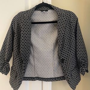 Black Patterned Blazer
